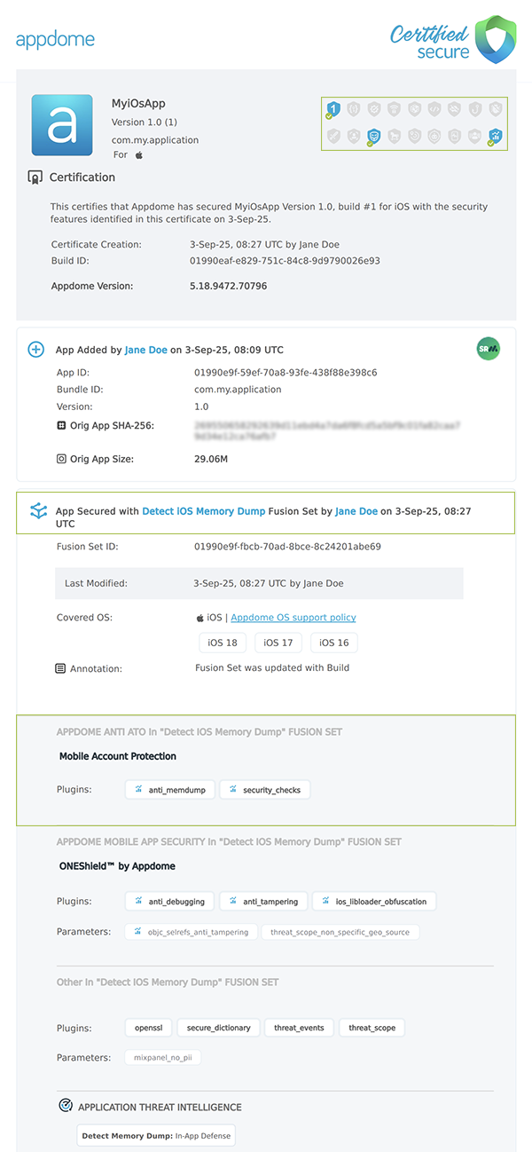 Detect Objection shown in Certificate secure