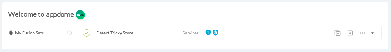 Fusion Set applied Detect Tricky Store