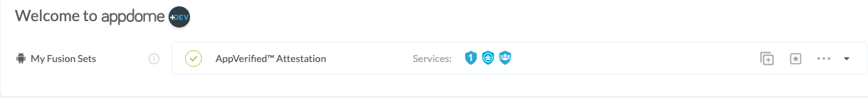 Fusion Set applied AppVerified™ Attestation