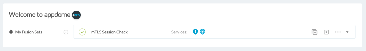 Fusion Set applied mTLS Session Check