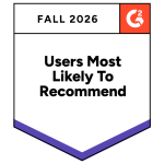 G2 Most Likely To Recommend Fall 2026